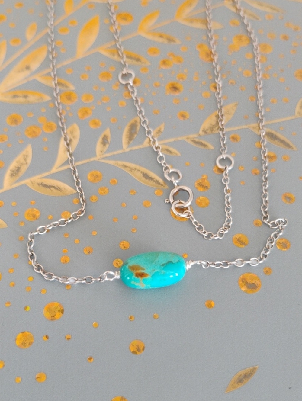 Genuine Kingman Turquoise Necklace Choker